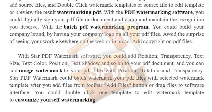 Windows pdf watermark